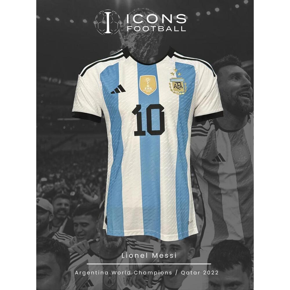 Small Lionel Messi World Champions Qatar 3 Stars Player Version